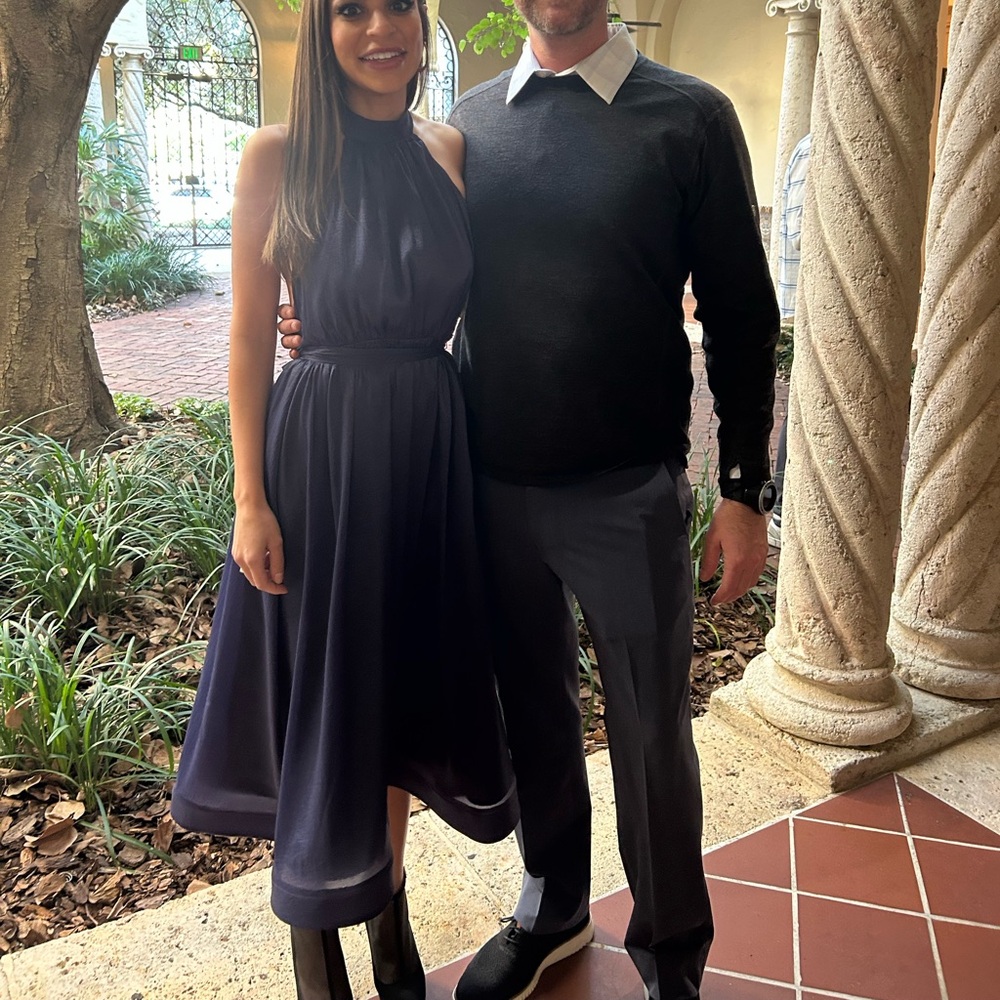 Lulus navy wedding guest dress - Picture 3 of 8